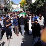 تشییع پیکر بیست و هفتمین شهید مدافع حرم حضرت زینب (س) در شهرستان دماوند