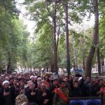 تشییع پیکر شهید قرایی در شهرستان دماوند