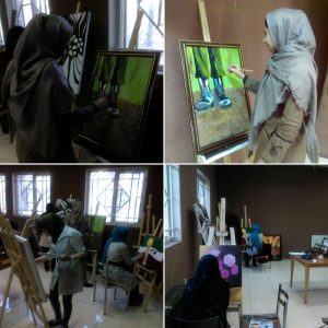 کارگاه آموزشی انجمن هنرهای تجسمی کانون بسیج هنرمندان شهرستان دماوند