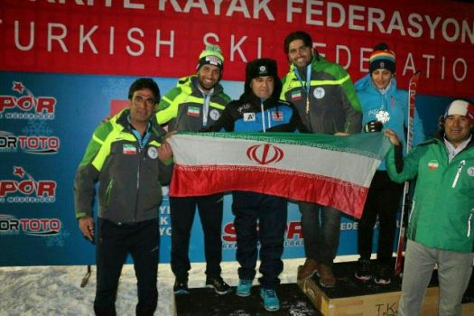 تصویر از درخشش اسکی باز دماوندی در پایان روز نخست رقابت‌های بین‌المللی اسکی آلپاین ترکیه