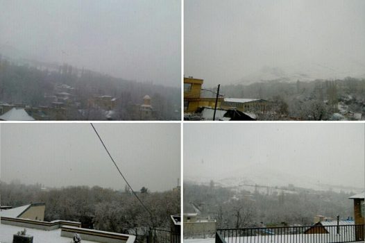 اولین بارش برف در شهرستان دماوند